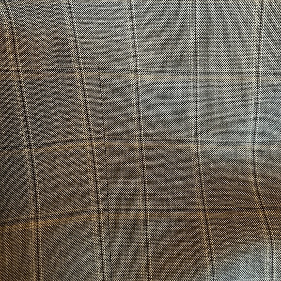 Andrew Fezza Two Button Gray Check Windowpane Sport Coat Blazer Size 50 L - Picture 8 of 8